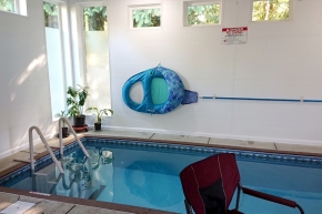 Kodiak in pool house
