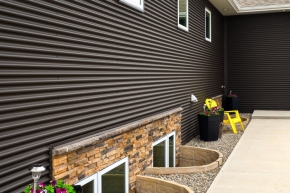 Charcoal 7/8" Corrugated on residential home.